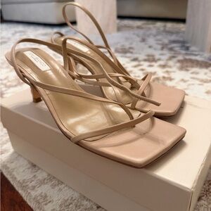 Tony Bianco Nude Strappy Heels
